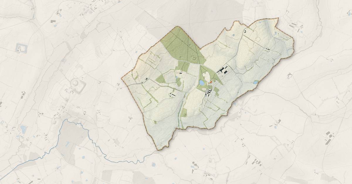 Portrait cartographique de Nauvay : relief, eau, forêts, bâti et voies, calculés à partir des données de l'IGN