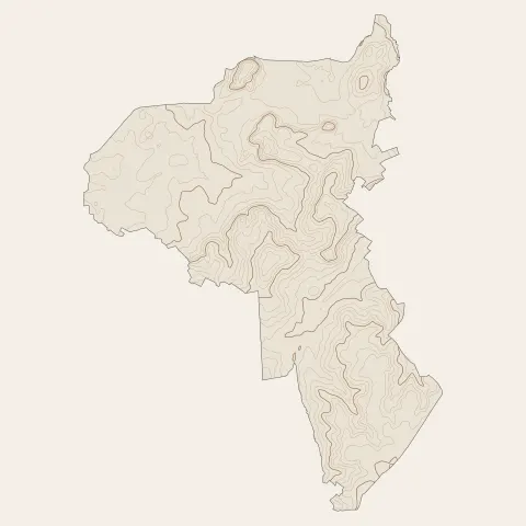 Parigné-l'Évêque : courbes de niveau