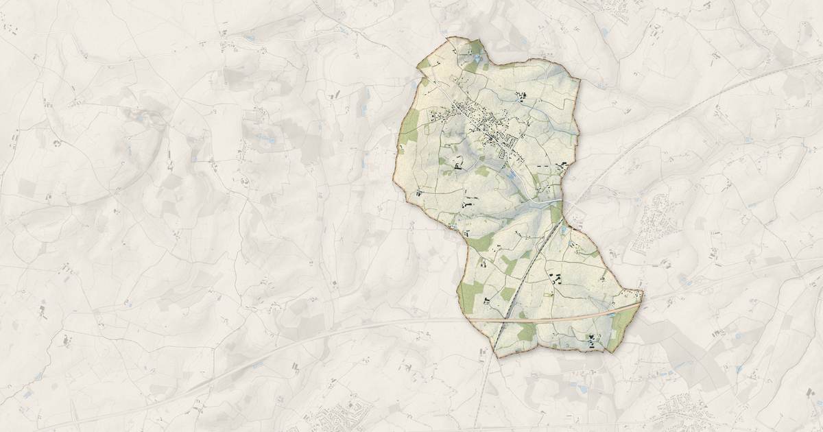 Portrait cartographique de La Quinte : relief, eau, forêts, bâti et voies, calculés à partir des données de l'IGN