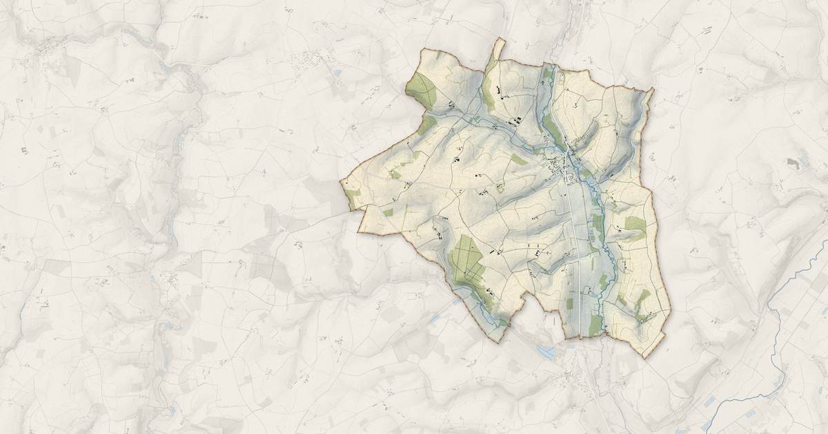 Portrait cartographique de Saint-Gervais-de-Vic : relief, eau, forêts, bâti et voies, calculés à partir des données de l'IGN