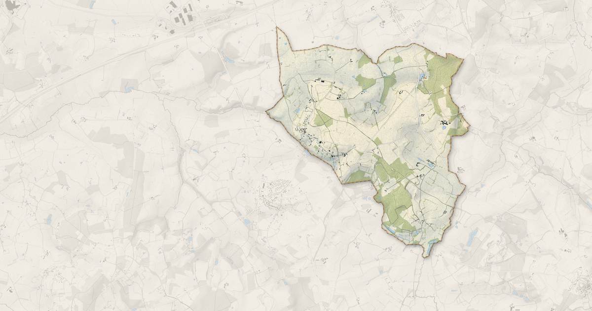 Portrait cartographique de Saint-Jean-des-Échelles : relief, eau, forêts, bâti et voies, calculés à partir des données de l'IGN