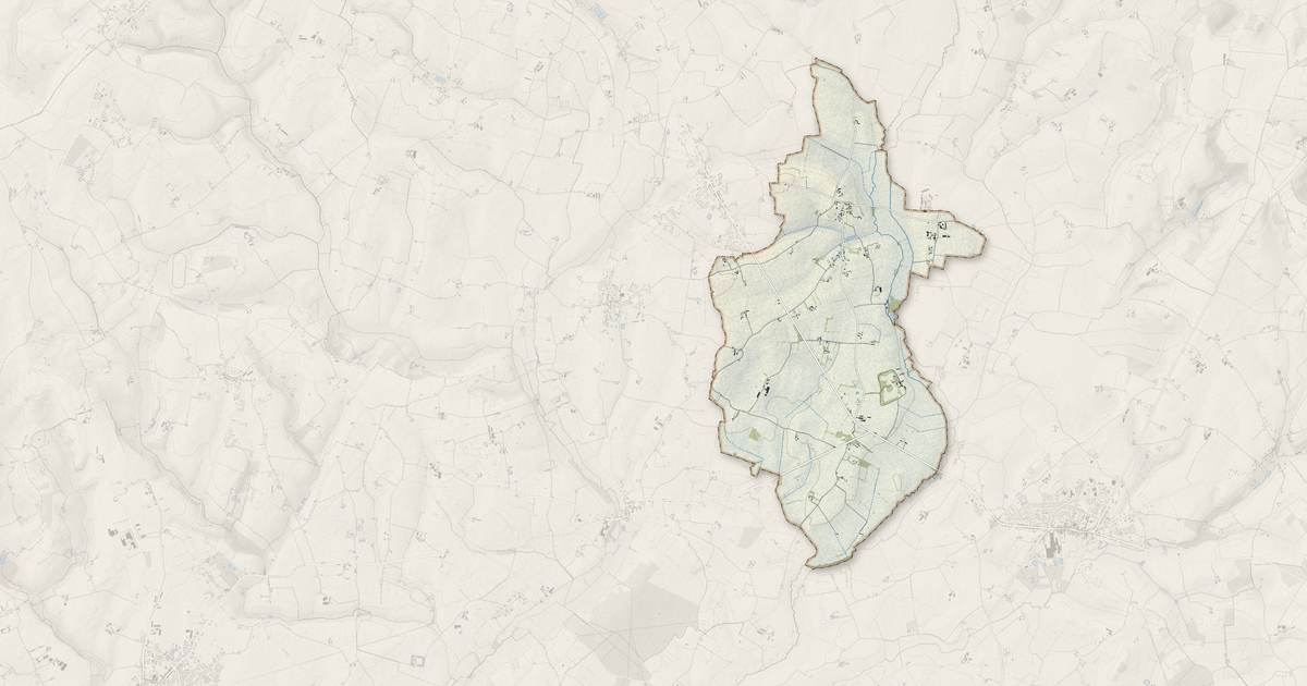 Portrait cartographique de Saint-Pierre-des-Ormes : relief, eau, forêts, bâti et voies, calculés à partir des données de l'IGN