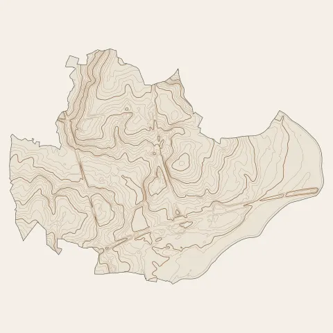 Saint-Saturnin : courbes de niveau