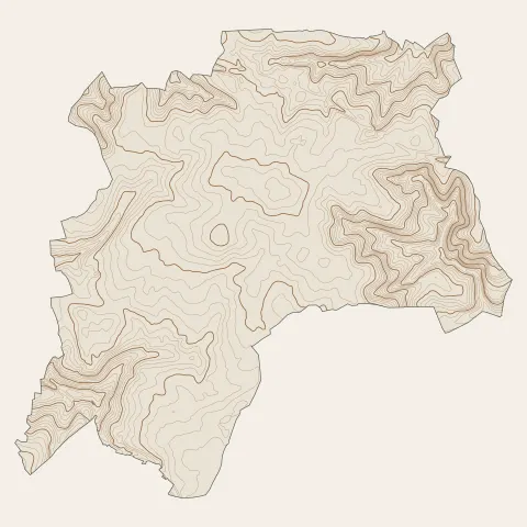 Sargé-lès-le-Mans : courbes de niveau