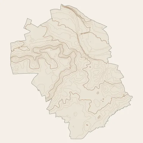 La Suze-sur-Sarthe : courbes de niveau