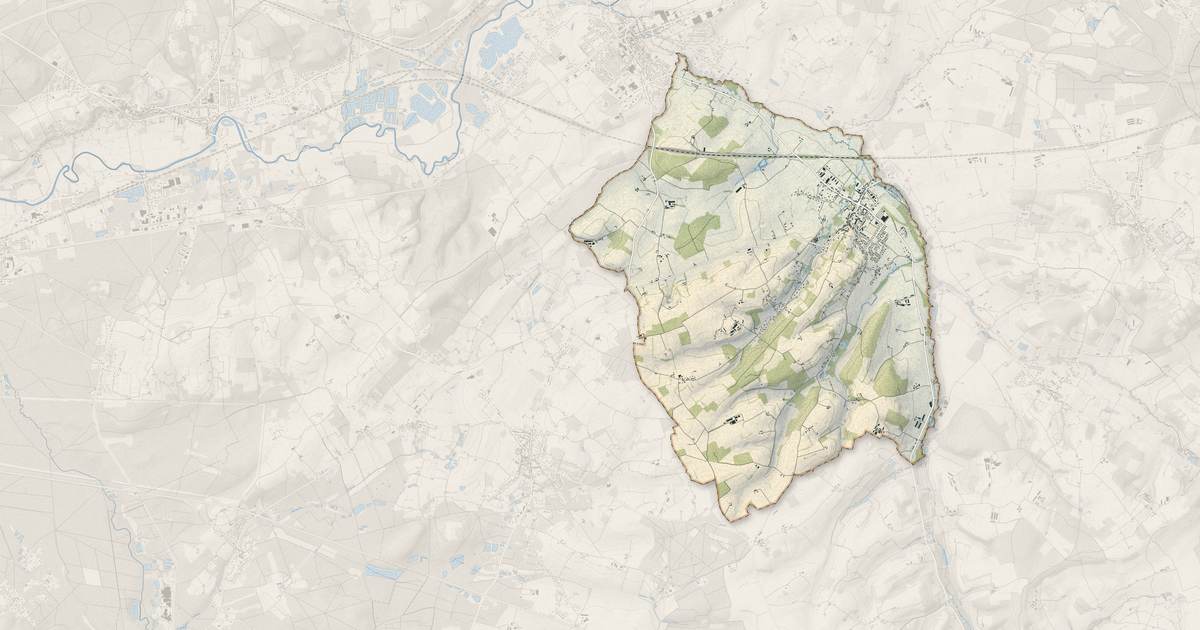 Portrait cartographique de Thorigné-sur-Dué : relief, eau, forêts, bâti et voies, calculés à partir des données de l'IGN