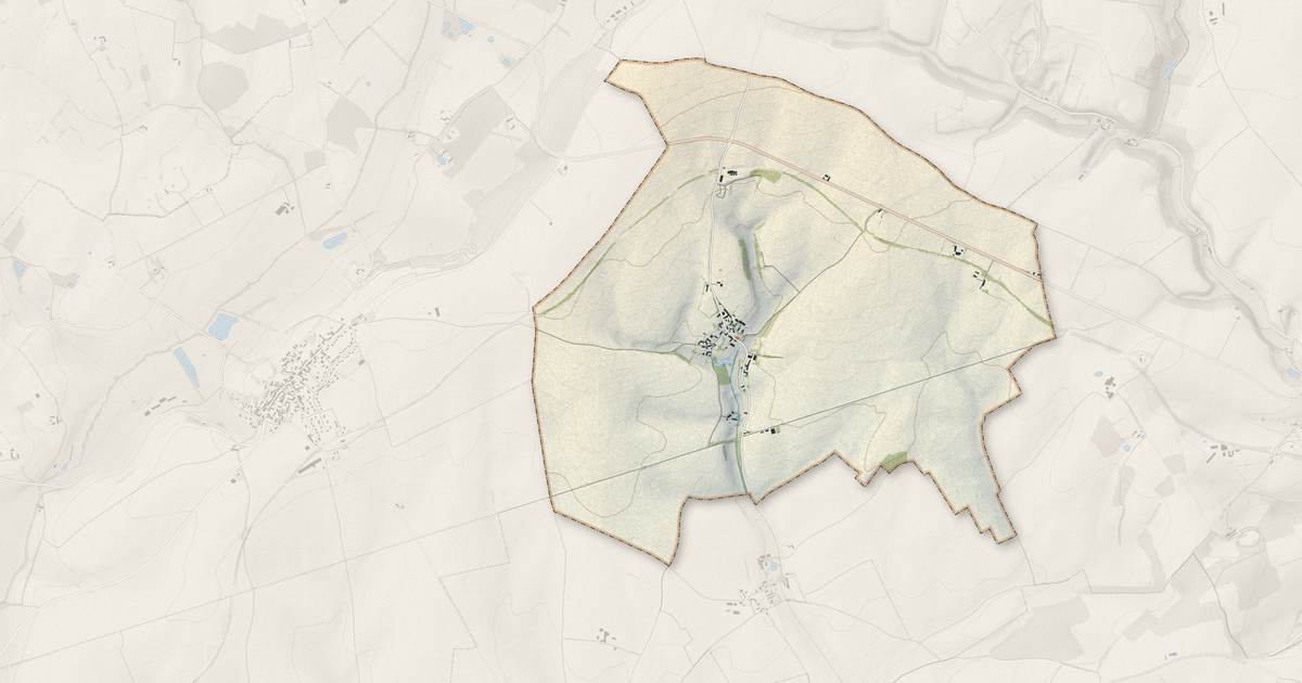 Portrait cartographique de Vezot : relief, eau, forêts, bâti et voies, calculés à partir des données de l'IGN