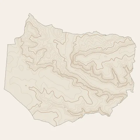 Vibraye : courbes de niveau