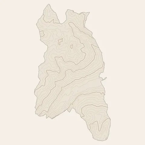 Aime-la-Plagne : courbes de niveau