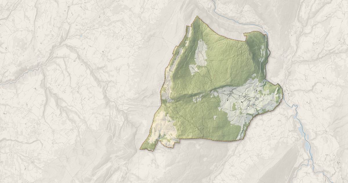 Portrait cartographique de Arith : relief, eau, forêts, bâti et voies, calculés à partir des données de l'IGN
