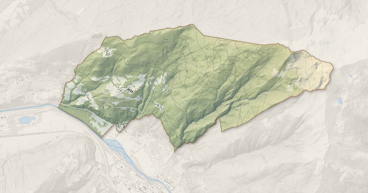 Portrait cartographique de Bonvillaret : relief, eau, forêts, bâti et voies, calculés à partir des données de l'IGN