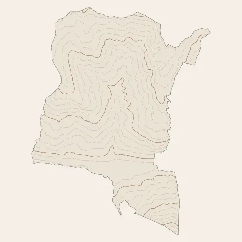 Bozel : courbes de niveau