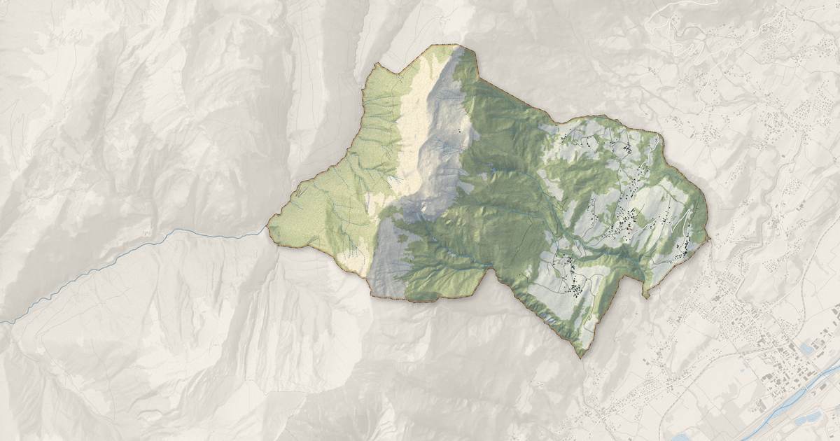 Portrait cartographique de Cléry : relief, eau, forêts, bâti et voies, calculés à partir des données de l'IGN