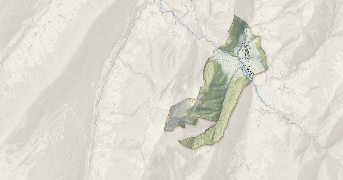 Portrait cartographique de La Compôte : relief, eau, forêts, bâti et voies, calculés à partir des données de l'IGN