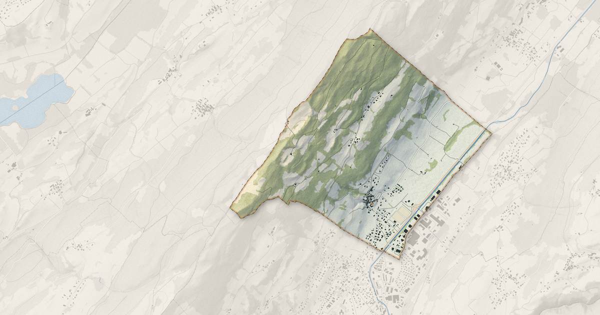 Portrait cartographique de La Croix-de-la-Rochette : relief, eau, forêts, bâti et voies, calculés à partir des données de l'IGN