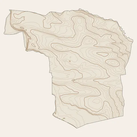 Domessin : courbes de niveau
