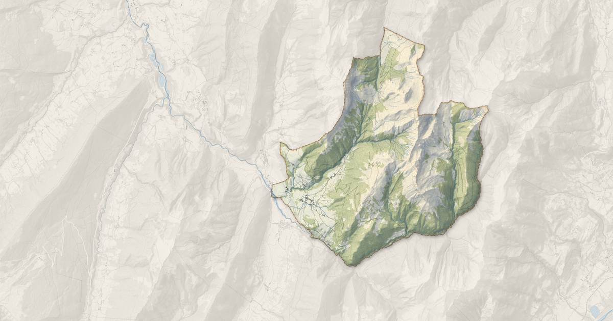 Portrait cartographique de Jarsy : relief, eau, forêts, bâti et voies, calculés à partir des données de l'IGN