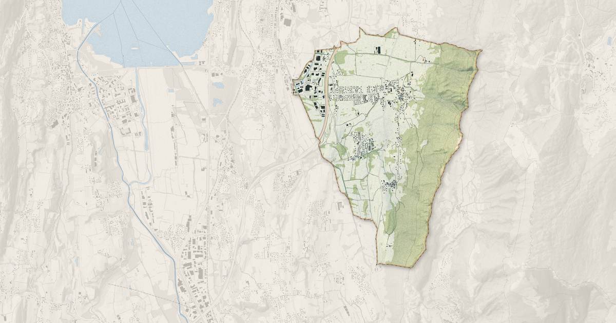 Portrait cartographique de Méry : relief, eau, forêts, bâti et voies, calculés à partir des données de l'IGN