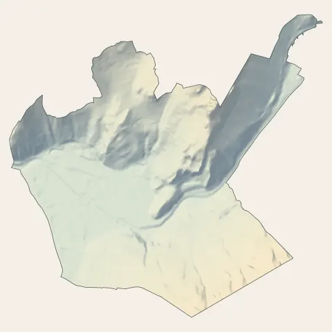 Moûtiers : relief