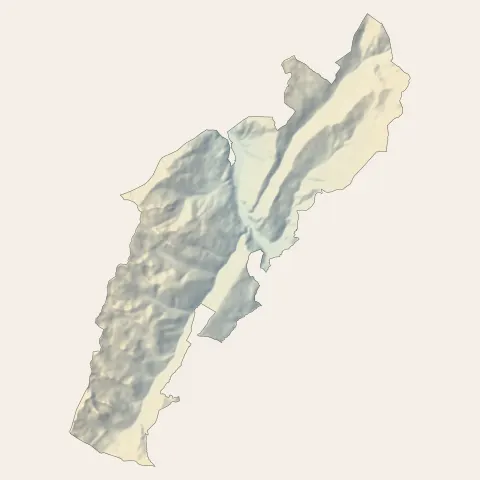 La Léchère : relief