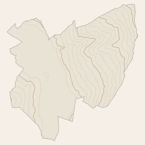 Val-d'Arc : courbes de niveau