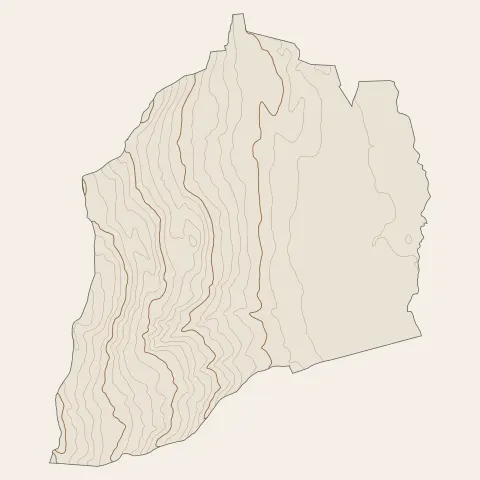 Saint-Baldoph : courbes de niveau