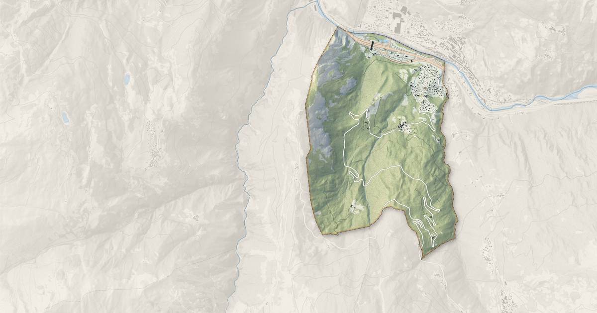 Portrait cartographique de Saint-Martin-d'Arc : relief, eau, forêts, bâti et voies, calculés à partir des données de l'IGN