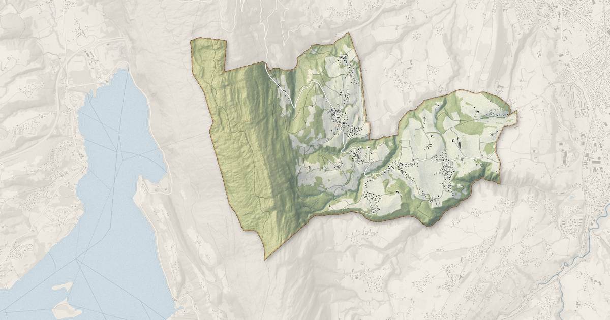 Portrait cartographique de Saint-Sulpice : relief, eau, forêts, bâti et voies, calculés à partir des données de l'IGN