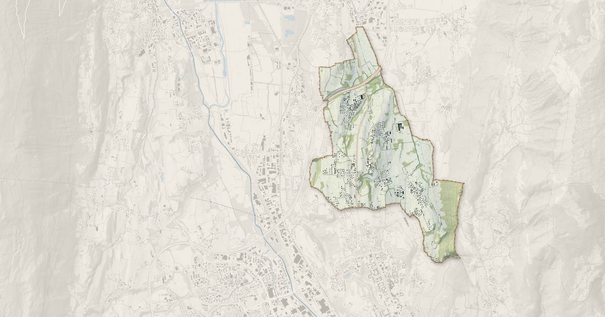 Portrait cartographique de Sonnaz : relief, eau, forêts, bâti et voies, calculés à partir des données de l'IGN