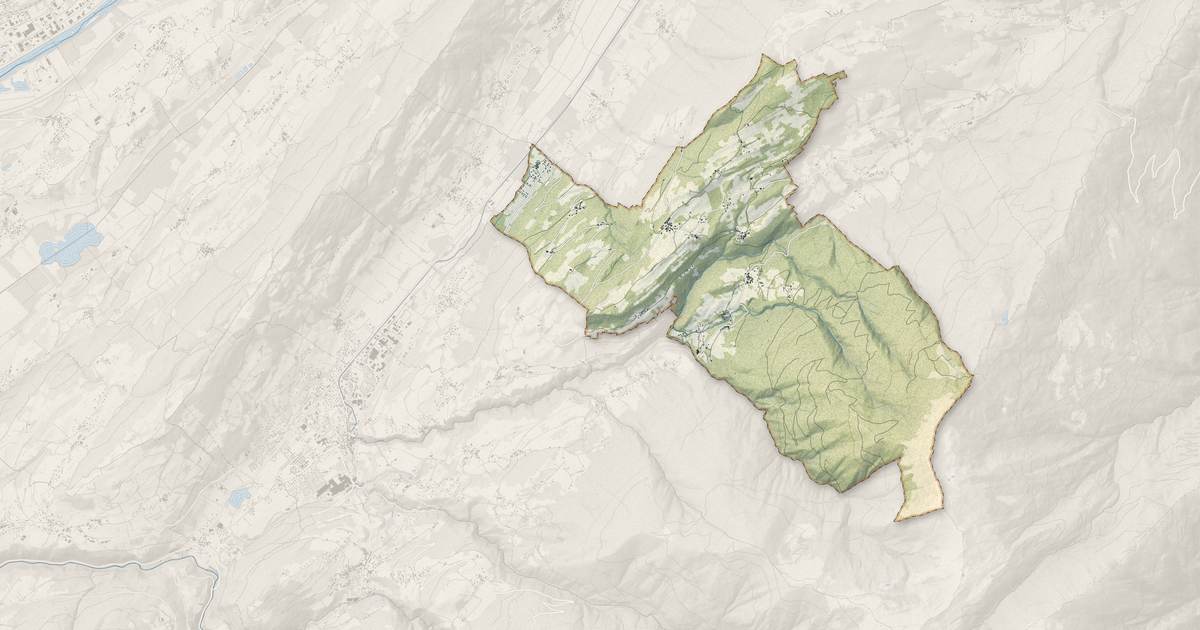 Portrait cartographique de La Table : relief, eau, forêts, bâti et voies, calculés à partir des données de l'IGN
