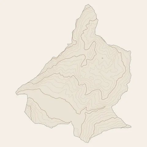 Ugine : courbes de niveau