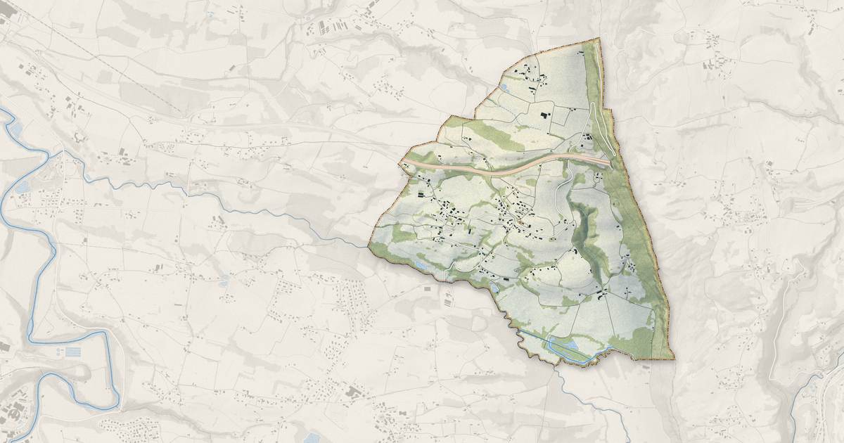 Portrait cartographique de Verel-de-Montbel : relief, eau, forêts, bâti et voies, calculés à partir des données de l'IGN