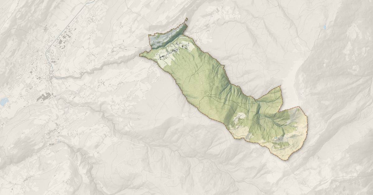 Portrait cartographique de Le Verneil : relief, eau, forêts, bâti et voies, calculés à partir des données de l'IGN
