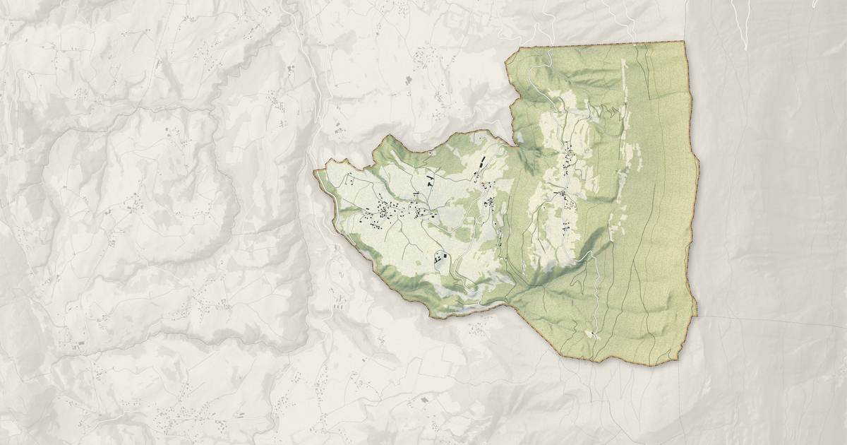 Portrait cartographique de Verthemex : relief, eau, forêts, bâti et voies, calculés à partir des données de l'IGN