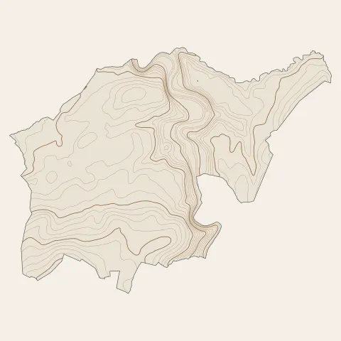 Alby-sur-Chéran : courbes de niveau