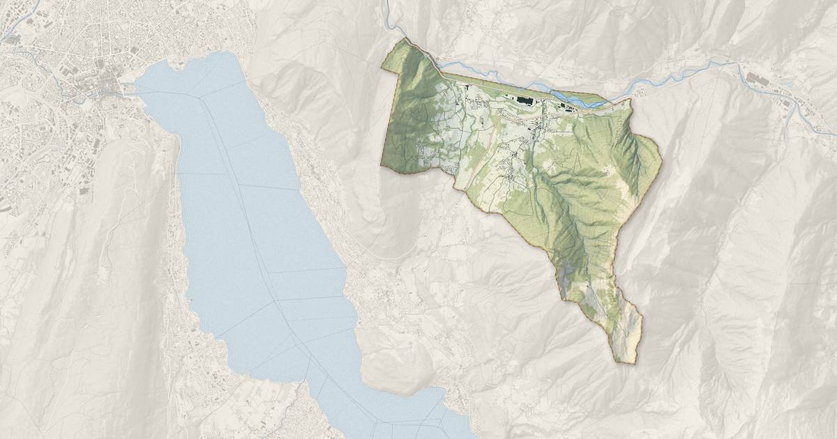 Portrait cartographique de Alex : relief, eau, forêts, bâti et voies, calculés à partir des données de l'IGN