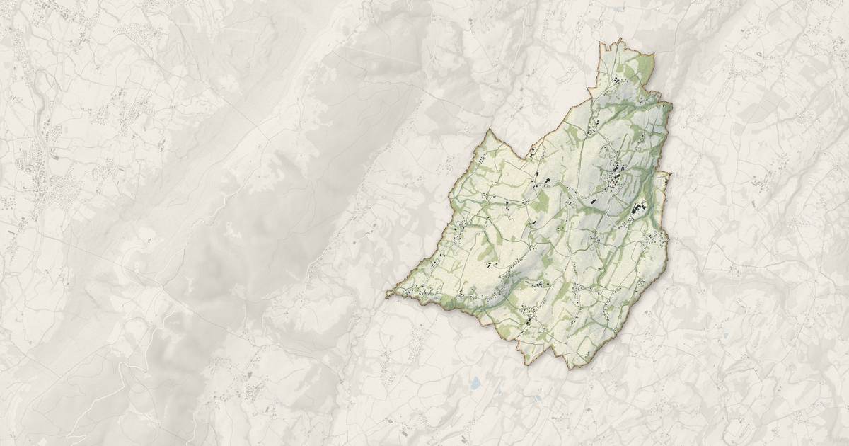 Portrait cartographique de Arbusigny : relief, eau, forêts, bâti et voies, calculés à partir des données de l'IGN