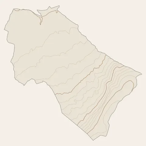 Archamps : courbes de niveau
