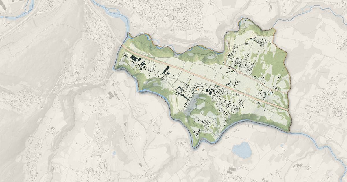 Portrait cartographique de Arthaz-Pont-Notre-Dame : relief, eau, forêts, bâti et voies, calculés à partir des données de l'IGN