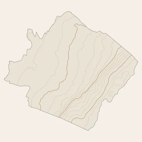 Beaumont : courbes de niveau