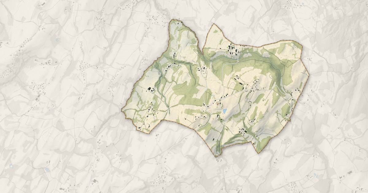Portrait cartographique de La Chapelle-Rambaud : relief, eau, forêts, bâti et voies, calculés à partir des données de l'IGN
