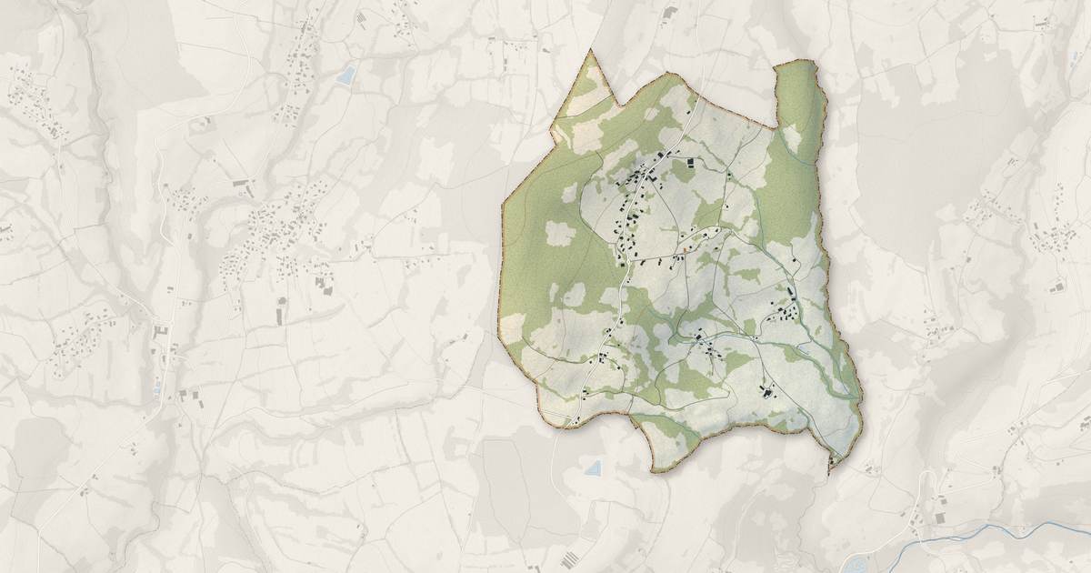 Portrait cartographique de Chavannaz : relief, eau, forêts, bâti et voies, calculés à partir des données de l'IGN