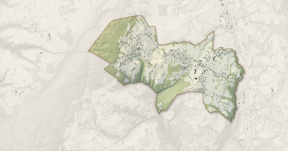 Portrait cartographique de Cuvat : relief, eau, forêts, bâti et voies, calculés à partir des données de l'IGN