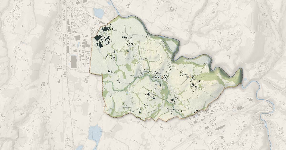 Portrait cartographique de Marigny-Saint-Marcel : relief, eau, forêts, bâti et voies, calculés à partir des données de l'IGN