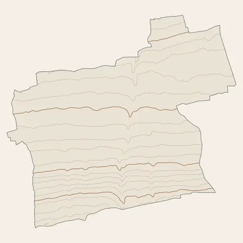 Neuvecelle : courbes de niveau