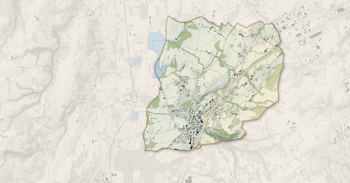 Portrait cartographique de Saint-Félix : relief, eau, forêts, bâti et voies, calculés à partir des données de l'IGN