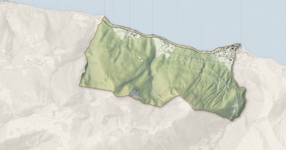 Portrait cartographique de Saint-Gingolph : relief, eau, forêts, bâti et voies, calculés à partir des données de l'IGN
