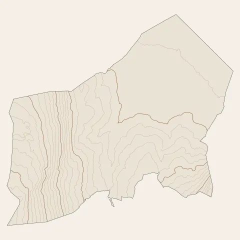 Saint-Jorioz : courbes de niveau