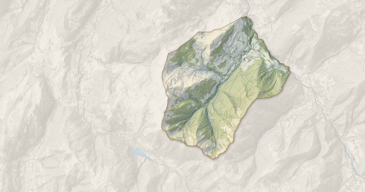 Portrait cartographique de Seytroux : relief, eau, forêts, bâti et voies, calculés à partir des données de l'IGN