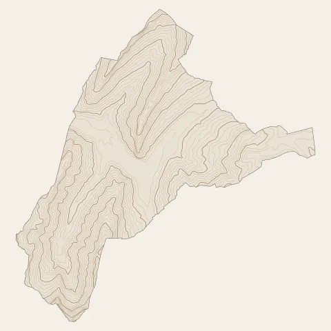 Thônes : courbes de niveau
